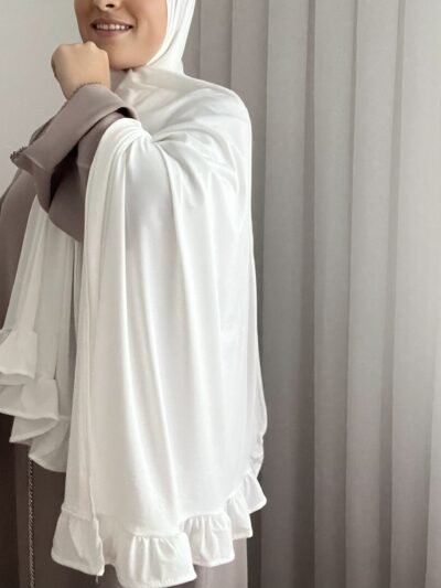 Offwhite Ruffle Scarf