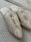 Babouche kwastje crème